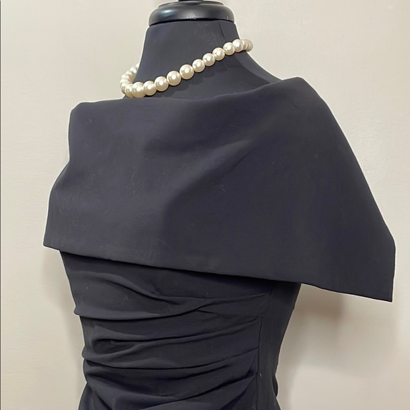 Vince Camuto Black Knee-Length Sheath Dress Size 8 - Picture 6 of 13